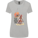 Knights Templar on a Horse Womens Wider Cut T-Shirt Sports Grey