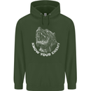 Know Your Enemy Staffy Staffordshire Terrier Childrens Kids Hoodie Forest Green