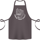 Know Your Enemy Staffy Staffordshire Terrier Cotton Apron 100% Organic Dark Grey