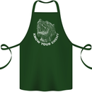 Know Your Enemy Staffy Staffordshire Terrier Cotton Apron 100% Organic Forest Green