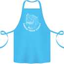 Know Your Enemy Staffy Staffordshire Terrier Cotton Apron 100% Organic Turquoise