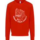 Know Your Enemy Staffy Staffordshire Terrier Kids Sweatshirt Jumper Bright Red