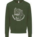 Know Your Enemy Staffy Staffordshire Terrier Kids Sweatshirt Jumper Forest Green