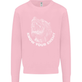 Know Your Enemy Staffy Staffordshire Terrier Kids Sweatshirt Jumper Light Pink