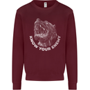 Know Your Enemy Staffy Staffordshire Terrier Kids Sweatshirt Jumper Maroon