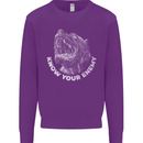 Know Your Enemy Staffy Staffordshire Terrier Kids Sweatshirt Jumper Purple