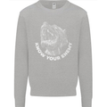Know Your Enemy Staffy Staffordshire Terrier Kids Sweatshirt Jumper Sports Grey