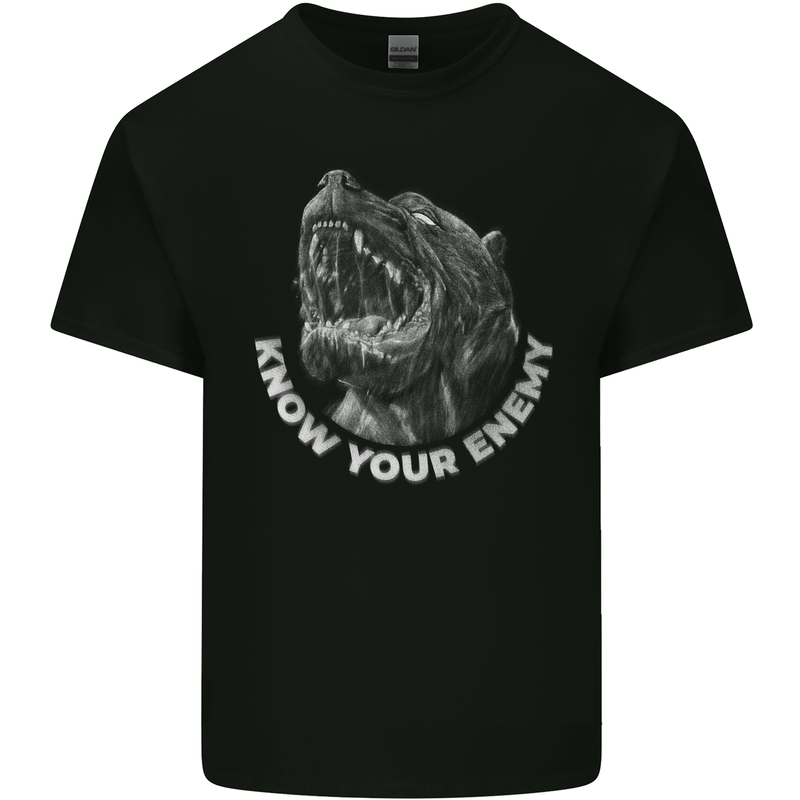 Know Your Enemy Staffy Staffordshire Terrier Kids T-Shirt Childrens Black