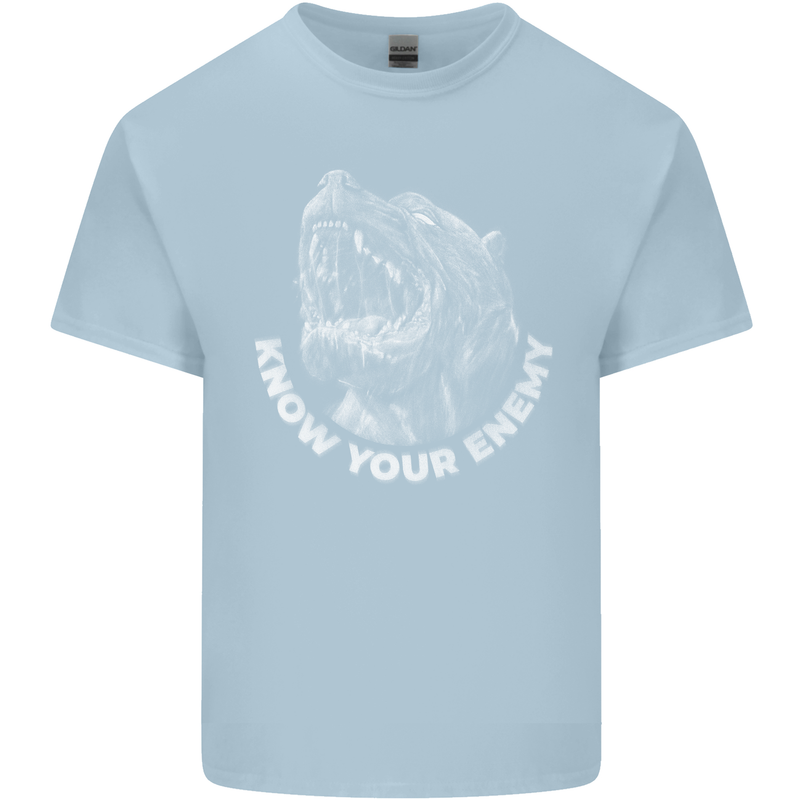 Know Your Enemy Staffy Staffordshire Terrier Kids T-Shirt Childrens Light Blue