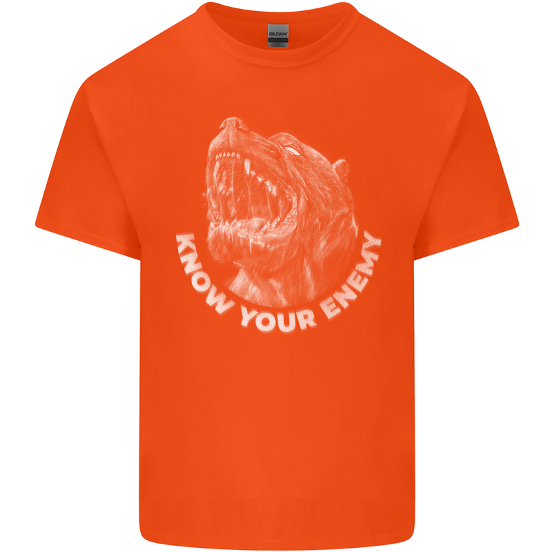 Know Your Enemy Staffy Staffordshire Terrier Kids T-Shirt Childrens Orange