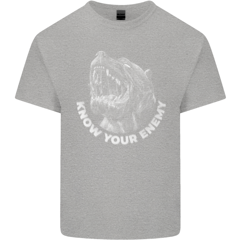 Know Your Enemy Staffy Staffordshire Terrier Kids T-Shirt Childrens Sports Grey