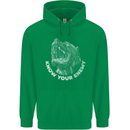 Know Your Enemy Staffy Staffordshire Terrier Mens 80% Cotton Hoodie Irish Green