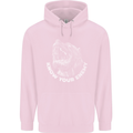 Know Your Enemy Staffy Staffordshire Terrier Mens 80% Cotton Hoodie Light Pink