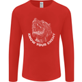 Know Your Enemy Staffy Staffordshire Terrier Mens Long Sleeve T-Shirt Red