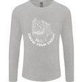 Know Your Enemy Staffy Staffordshire Terrier Mens Long Sleeve T-Shirt Sports Grey