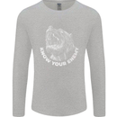 Know Your Enemy Staffy Staffordshire Terrier Mens Long Sleeve T-Shirt Sports Grey