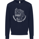 Know Your Enemy Staffy Staffordshire Terrier Mens Sweatshirt Jumper Navy Blue