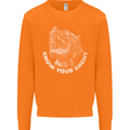 Know Your Enemy Staffy Staffordshire Terrier Mens Sweatshirt Jumper Orange