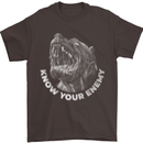 Know Your Enemy Staffy Staffordshire Terrier Mens T-Shirt 100% Cotton Dark Chocolate