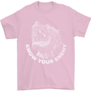 Know Your Enemy Staffy Staffordshire Terrier Mens T-Shirt 100% Cotton Light Pink