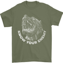 Know Your Enemy Staffy Staffordshire Terrier Mens T-Shirt 100% Cotton Military Green