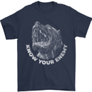 Know Your Enemy Staffy Staffordshire Terrier Mens T-Shirt 100% Cotton Navy Blue