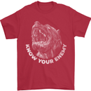 Know Your Enemy Staffy Staffordshire Terrier Mens T-Shirt 100% Cotton Red