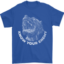 Know Your Enemy Staffy Staffordshire Terrier Mens T-Shirt 100% Cotton Royal Blue