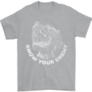Know Your Enemy Staffy Staffordshire Terrier Mens T-Shirt 100% Cotton Sports Grey