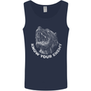 Know Your Enemy Staffy Staffordshire Terrier Mens Vest Tank Top Navy Blue
