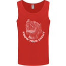 Know Your Enemy Staffy Staffordshire Terrier Mens Vest Tank Top Red