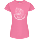 Know Your Enemy Staffy Staffordshire Terrier Womens Petite Cut T-Shirt Azalea