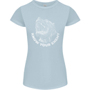 Know Your Enemy Staffy Staffordshire Terrier Womens Petite Cut T-Shirt Light Blue