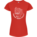 Know Your Enemy Staffy Staffordshire Terrier Womens Petite Cut T-Shirt Red