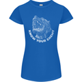 Know Your Enemy Staffy Staffordshire Terrier Womens Petite Cut T-Shirt Royal Blue
