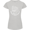 Know Your Enemy Staffy Staffordshire Terrier Womens Petite Cut T-Shirt Sports Grey