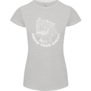 Know Your Enemy Staffy Staffordshire Terrier Womens Petite Cut T-Shirt Sports Grey