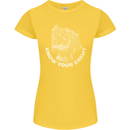 Know Your Enemy Staffy Staffordshire Terrier Womens Petite Cut T-Shirt Yellow
