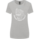 Know Your Enemy Staffy Staffordshire Terrier Womens Wider Cut T-Shirt Sports Grey