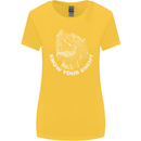 Know Your Enemy Staffy Staffordshire Terrier Womens Wider Cut T-Shirt Yellow