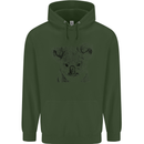 Koala Bear Sketch Ecology Environment Childrens Kids Hoodie Forest Green