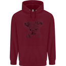Koala Bear Sketch Ecology Environment Childrens Kids Hoodie Maroon