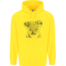 Koala Bear Sketch Ecology Environment Childrens Kids Hoodie Yellow