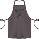 Koala Bear Sketch Ecology Environment Cotton Apron 100% Organic Dark Grey