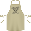 Koala Bear Sketch Ecology Environment Cotton Apron 100% Organic Khaki