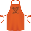 Koala Bear Sketch Ecology Environment Cotton Apron 100% Organic Orange