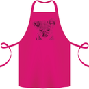 Koala Bear Sketch Ecology Environment Cotton Apron 100% Organic Pink