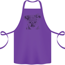 Koala Bear Sketch Ecology Environment Cotton Apron 100% Organic Purple