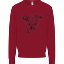 Koala Bear Sketch Ecology Environment Kids Sweatshirt Jumper Red