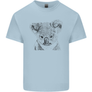 Koala Bear Sketch Ecology Environment Kids T-Shirt Childrens Light Blue